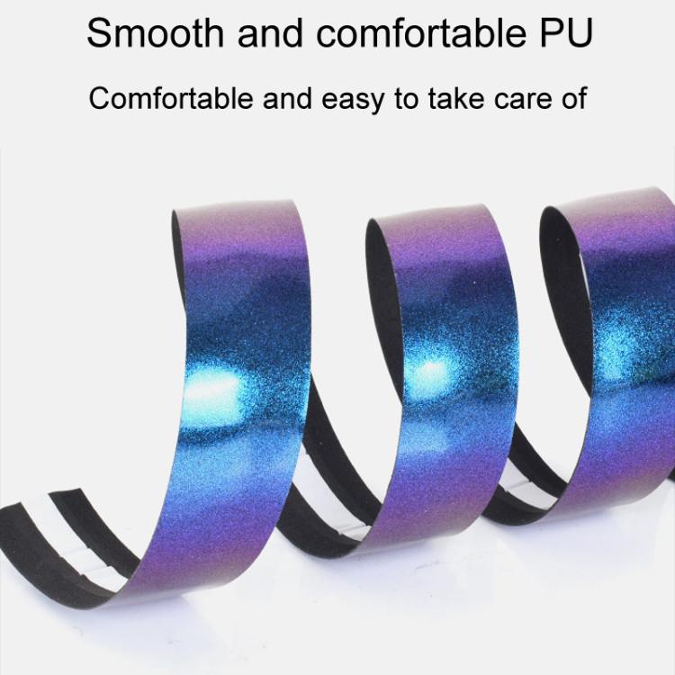 FMFXTRA F168 1pair Road Bike Handlebar Strap Anti-Slip Breathable Gradient Handlebar Tape(Aurora Purple)