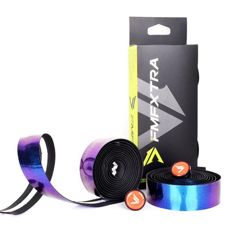 FMFXTRA F168 1pair Road Bike Handlebar Strap Anti-Slip Breathable Gradient Handlebar Tape(Aurora Green)