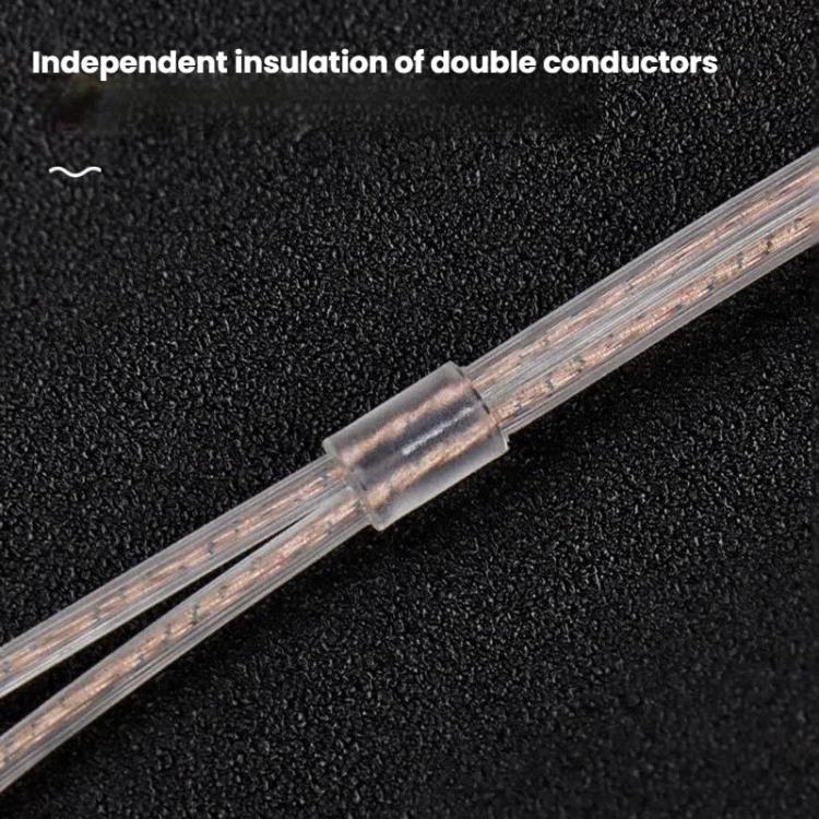 CVJ Dual Parallel 2 Pin 0.78mm S Universal Headphone Cable, Style: With Mic