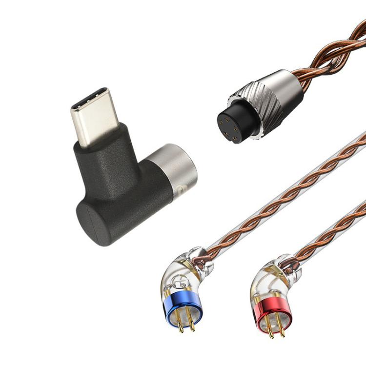 CVJ VS400 Interchangeable Audio Plug Oxygen-Free Copper Headphone Upgrade Cable, Style: Type-C 0.75mm