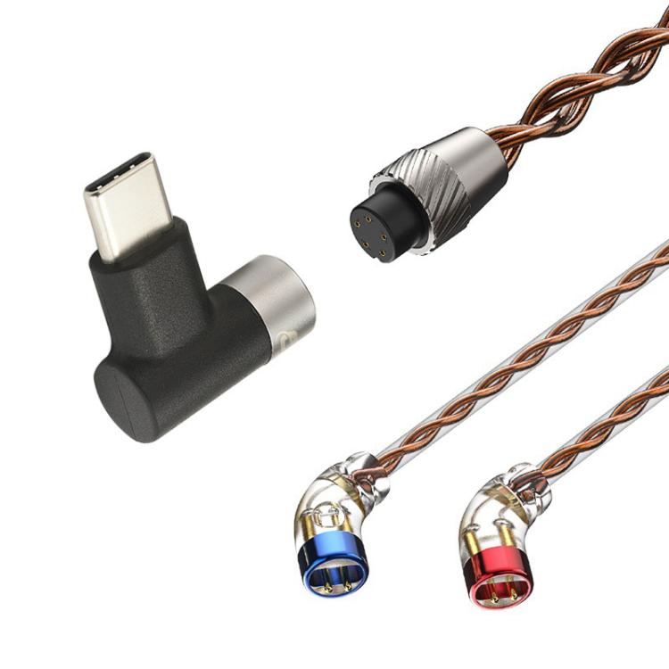 CVJ VS400 Interchangeable Audio Plug Oxygen-Free Copper Headphone Upgrade Cable, Style: Type-C S Pin