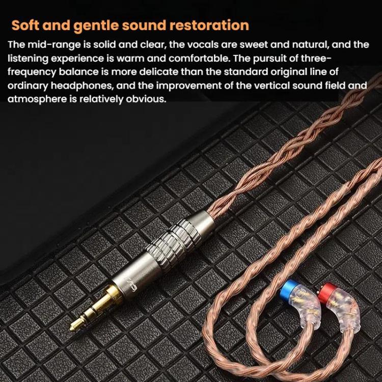 CVJ VS400 Interchangeable Audio Plug Oxygen-Free Copper Headphone Upgrade Cable, Style: 4.4mm 0.78mm