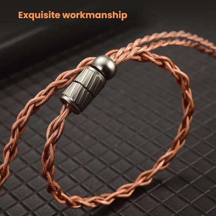 CVJ VS400 Interchangeable Audio Plug Oxygen-Free Copper Headphone Upgrade Cable, Style: 4.4mm 0.75mm