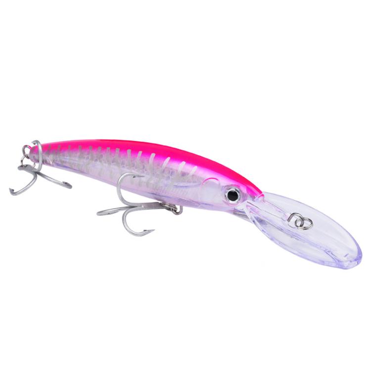 PROBEROS DW627 Long-Distance Casting Large Minnow Lure Fishing Bionic Bait, Style: D(17cm/32g)