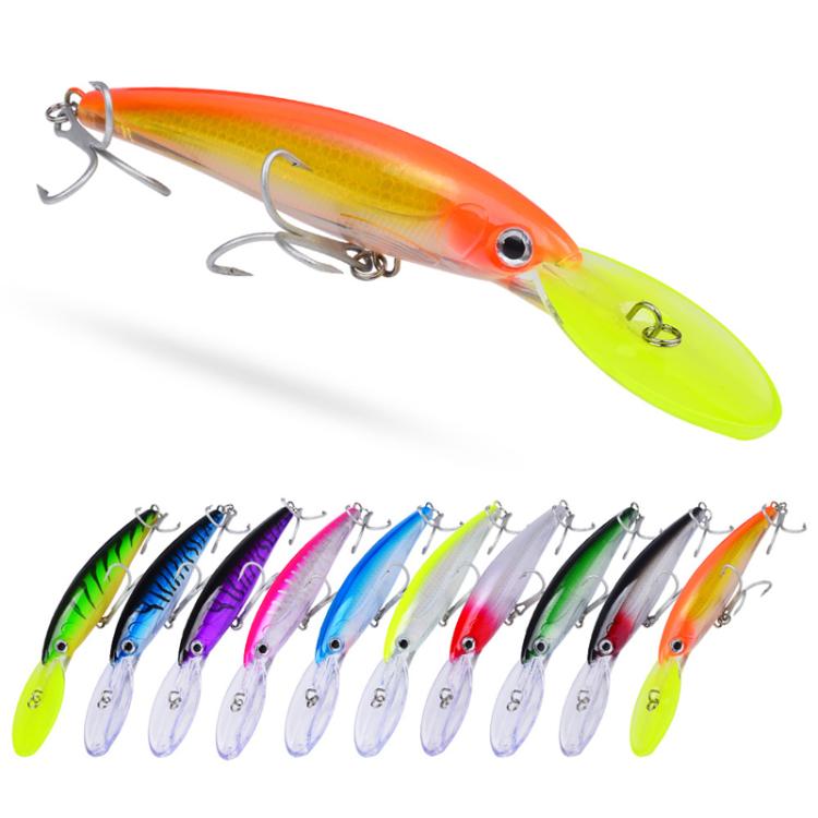 PROBEROS DW627 Long-Distance Casting Large Minnow Lure Fishing Bionic Bait, Style: C(22.5cm/75g)