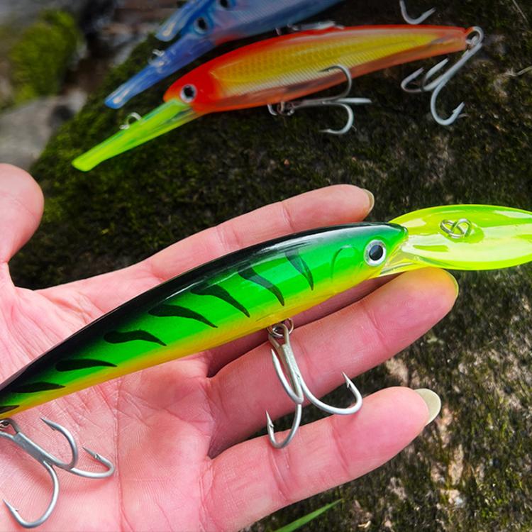 PROBEROS DW627 Long-Distance Casting Large Minnow Lure Fishing Bionic Bait, Style: D(22.5cm/75g)