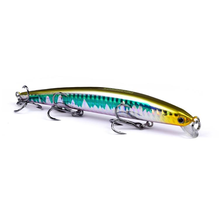 PROBEROS DW622 12.5cm-16g Submerged Minnow Lure All-Purpose Sea Fishing Plastic Bionic Hard Bait(B)
