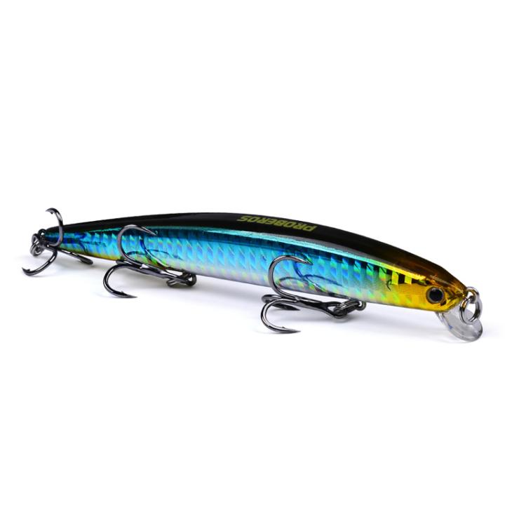 PROBEROS DW622 12.5cm-16g Submerged Minnow Lure All-Purpose Sea Fishing Plastic Bionic Hard Bait(D)