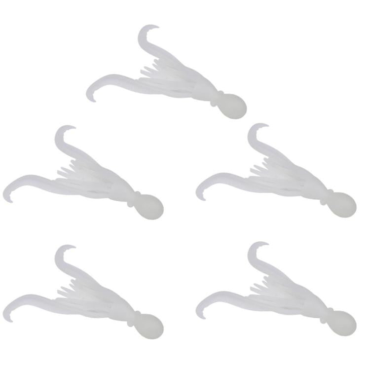 5pcs / Pack PROBEROS DW6123 10cm-4.8g Simulated Squid Soft Bait Sea Fishing Octopus False Lure(E)