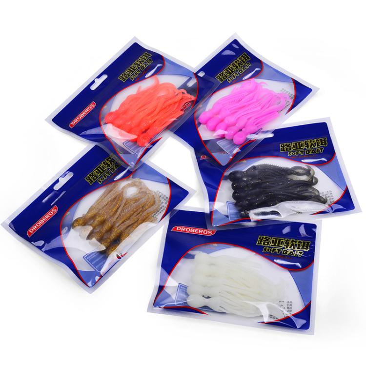 5pcs / Pack PROBEROS DW6123 10cm-4.8g Simulated Squid Soft Bait Sea Fishing Octopus False Lure(E)