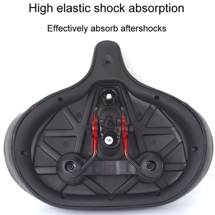 FMFXTRA FU-3501 Electrical Bike Enlarged And Thicked Seat Cushion Bike Universal Waterproof Cushion(Black)