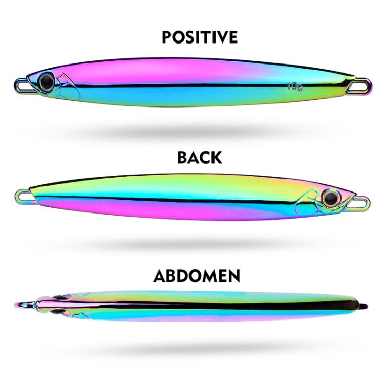 30g PROBEROS LF144 Zinc Alloy Lure Long-Distance Casting Fast-Draw Spanish Mackerel Mirror Bait(Silver)