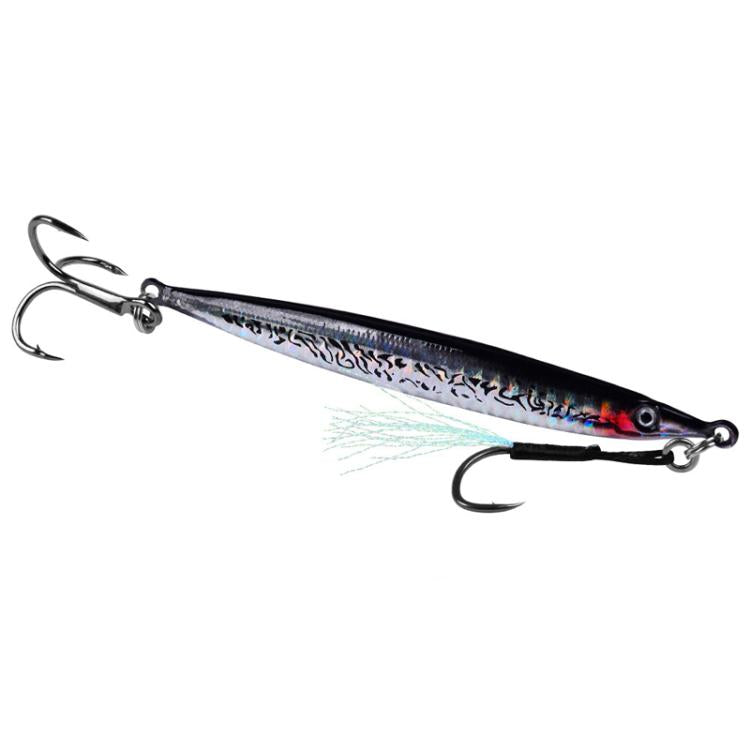 17G PROBEROS LF151 Long-Distance Casting Sinking Lure 3D Fast-Draw Sea Fishing Mackerel Hook(D)