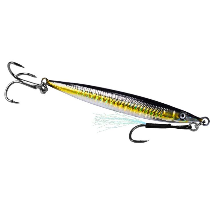 21G PROBEROS LF151 Long-Distance Casting Sinking Lure 3D Fast-Draw Sea Fishing Mackerel Hook(A)