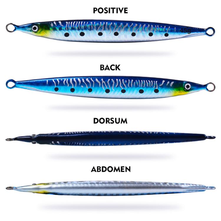 21G PROBEROS LF151 Long-Distance Casting Sinking Lure 3D Fast-Draw Sea Fishing Mackerel Hook(B)