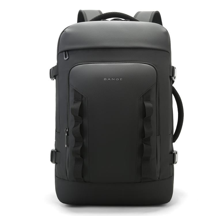 BANGE BG-3055 Men Large Capacity Shoulder Bag Expanded Capacity Business Travel Backpack(Black)