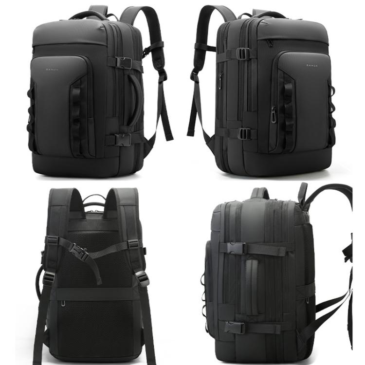 BANGE BG-3055 Men Large Capacity Shoulder Bag Expanded Capacity Business Travel Backpack(Gray)