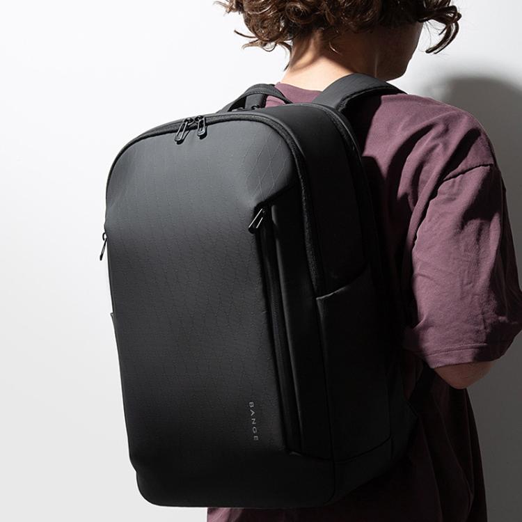 BANGE BG-3057 Large Capacity Men Business Work Lightweight Computer Backpack(Gray)