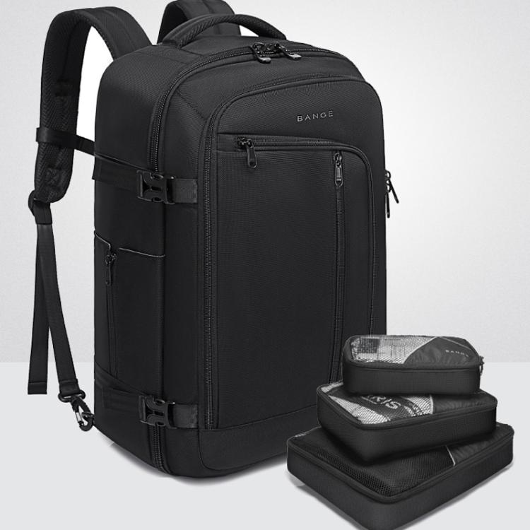 BANGE BG-1916 Men Backpack Large Capacity Shoulder Computer Bag(Black)