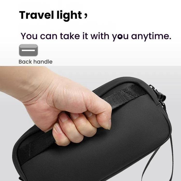 BANGE 3067 Travel Digital Storage Bag Multi-compartment Data Cable Daily Business Trip Handbag(Gray)