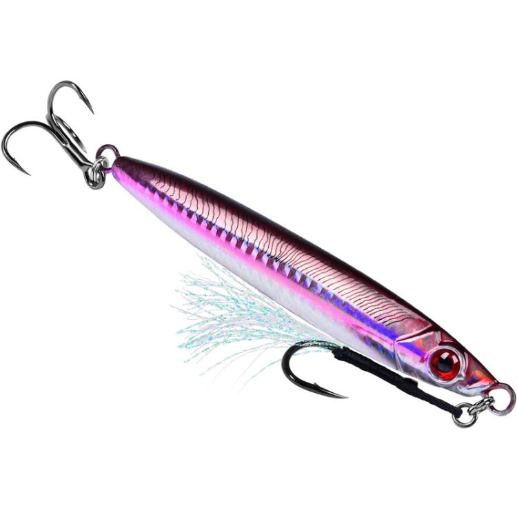 17G PROBEROS LF153 3D Fast Twitch Sea Fishing Road Runner Lure Long Casting Quick Sinking False Bait(C)