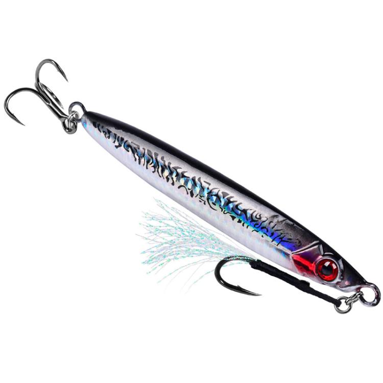 17G PROBEROS LF153 3D Fast Twitch Sea Fishing Road Runner Lure Long Casting Quick Sinking False Bait(D)