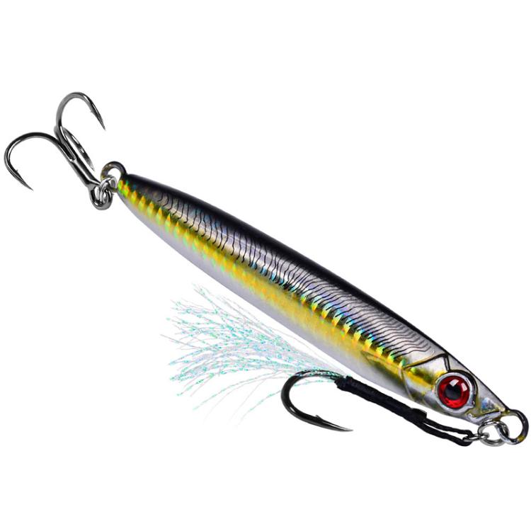 80G PROBEROS LF153 3D Fast Twitch Sea Fishing Road Runner Lure Long Casting Quick Sinking False Bait(A)
