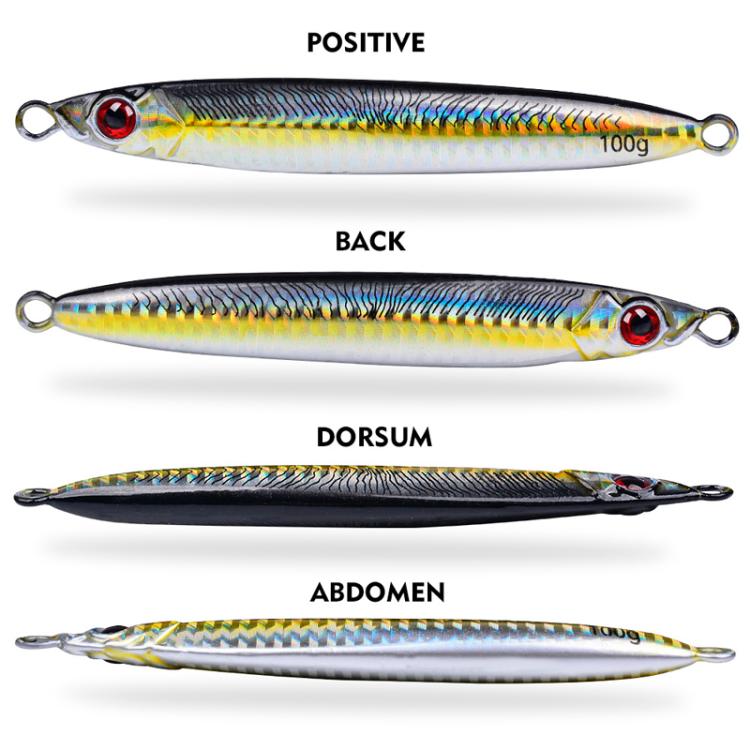 28G PROBEROS LF153 3D Fast Twitch Sea Fishing Road Runner Lure Long Casting Quick Sinking False Bait(E)