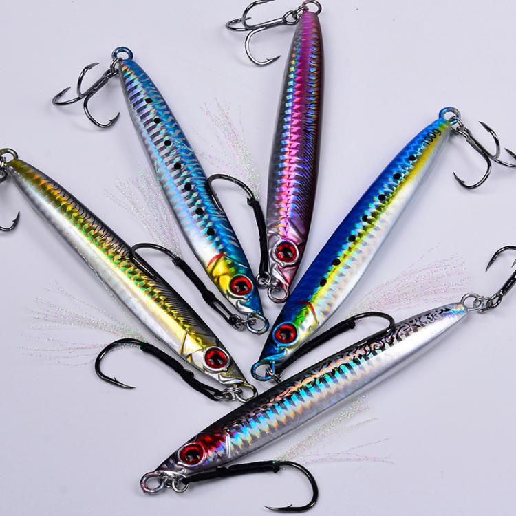 45G PROBEROS LF153 3D Fast Twitch Sea Fishing Road Runner Lure Long Casting Quick Sinking False Bait(C)