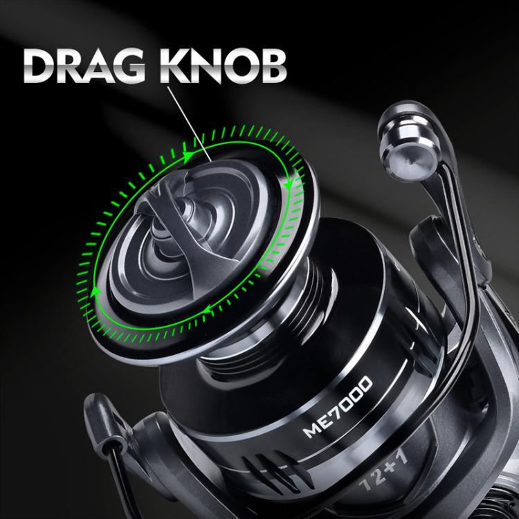 PROBEROS ME7000 LUYA Spinning Reel Sea Long Casting CNC Metal Swing Arm Fishing Reel
