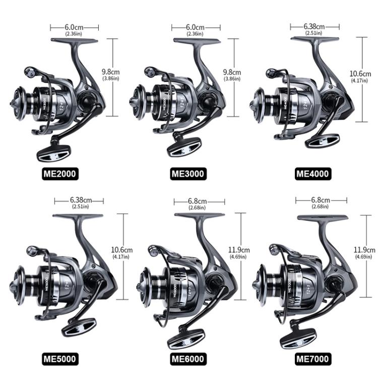 PROBEROS ME4000 LUYA Spinning Reel Sea Long Casting CNC Metal Swing Arm Fishing Reel