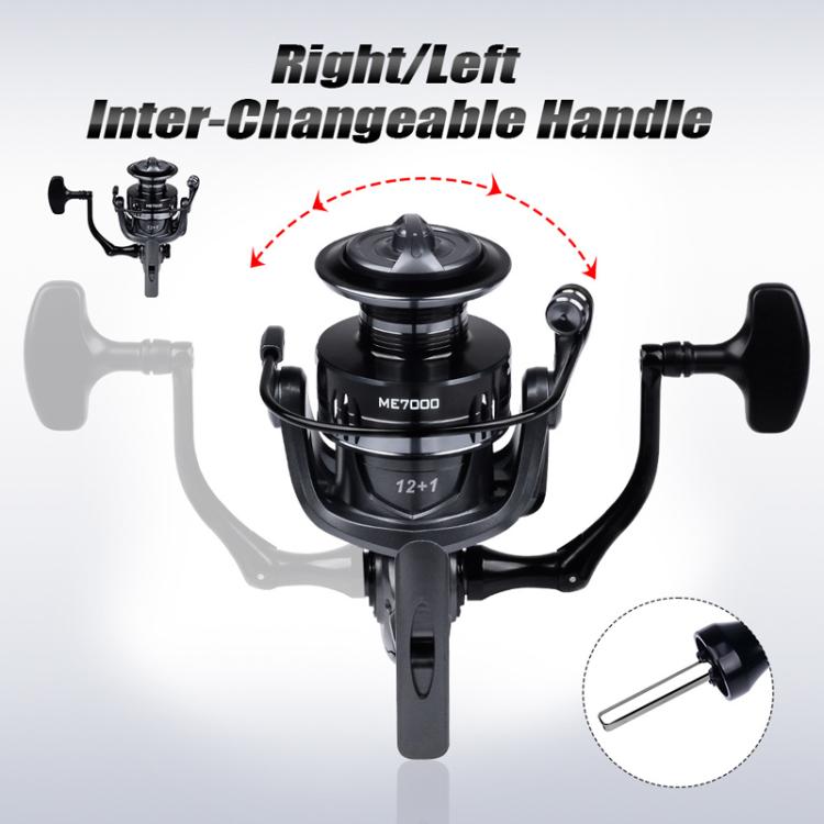 PROBEROS ME7000 LUYA Spinning Reel Sea Long Casting CNC Metal Swing Arm Fishing Reel