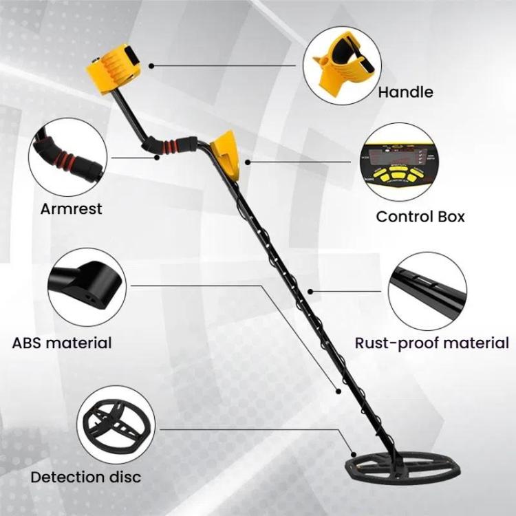 Goint MD6350 Handheld Underground Metal Detector Outdoor Archaeology Waterproof Treasure Hunting Detector(Without Battery)
