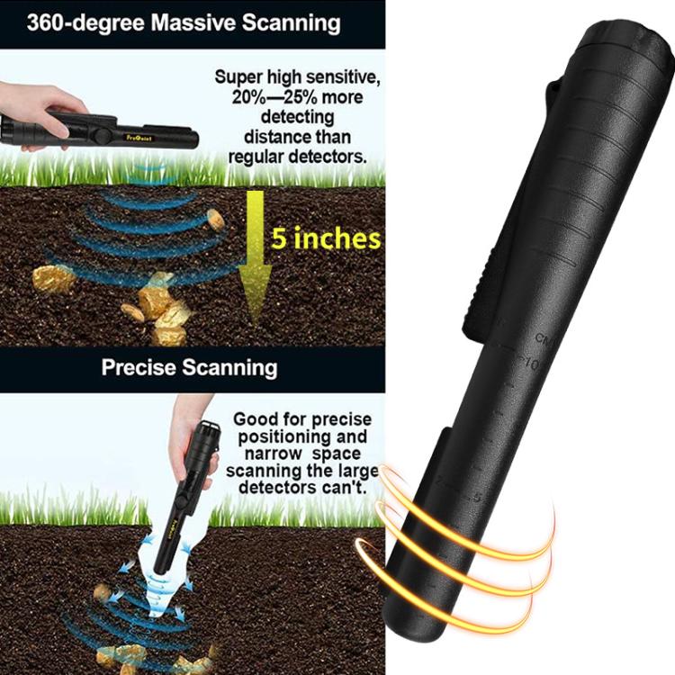 Goint IP67 Waterproof Handheld Metal Detector Outdoor Archaeological Treasure Hunter Security Detector(Orange)