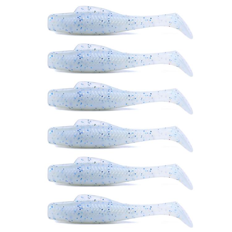 HENGJIA 6pcs / Box Outdoor Fishing Floating Soft Bait 8cm-5g Bionic False Lure, Style: 6#