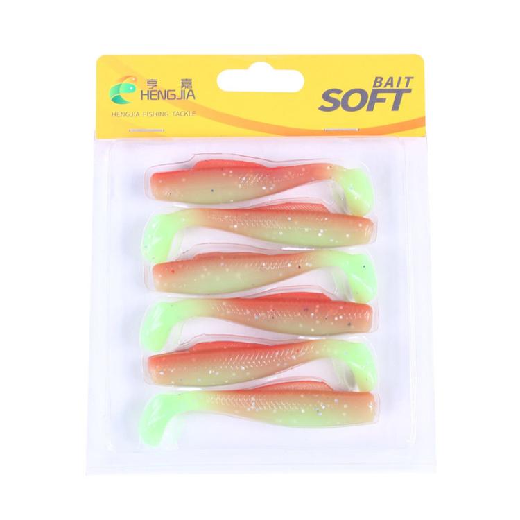 HENGJIA 6pcs / Box Outdoor Fishing Floating Soft Bait 8cm-5g Bionic False Lure, Style: 5#