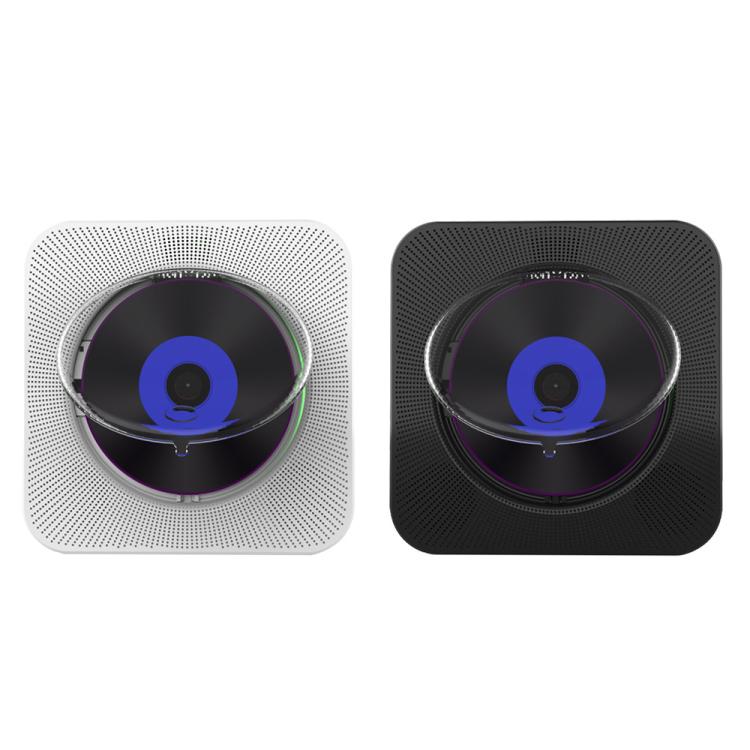 Kecag KC-807 Wall-mounted Home Retro Bluetooth CD Player, Spec: UK Plug(White)
