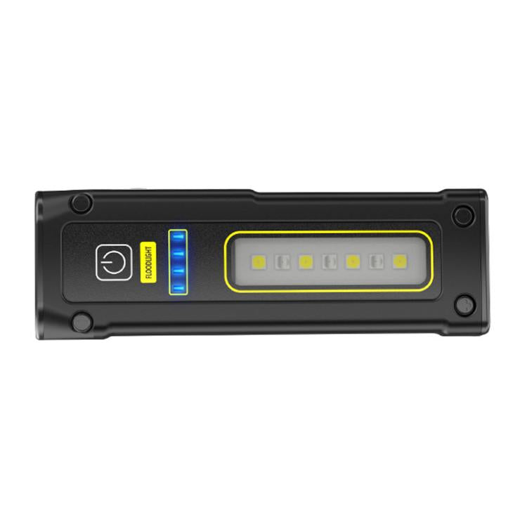 E-SMARTER STD01 COB Work Light With Power Display Outdoor Emergency Repair Light With Magnet LED Mini Flashlight(Black)