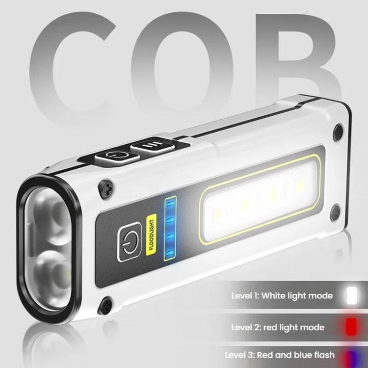 E-SMARTER STD01 COB Work Light With Power Display Outdoor Emergency Repair Light With Magnet LED Mini Flashlight(Gray)
