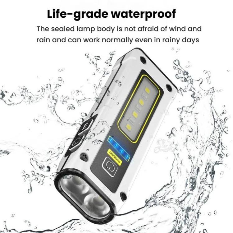 E-SMARTER STD01 COB Work Light With Power Display Outdoor Emergency Repair Light With Magnet LED Mini Flashlight(White)