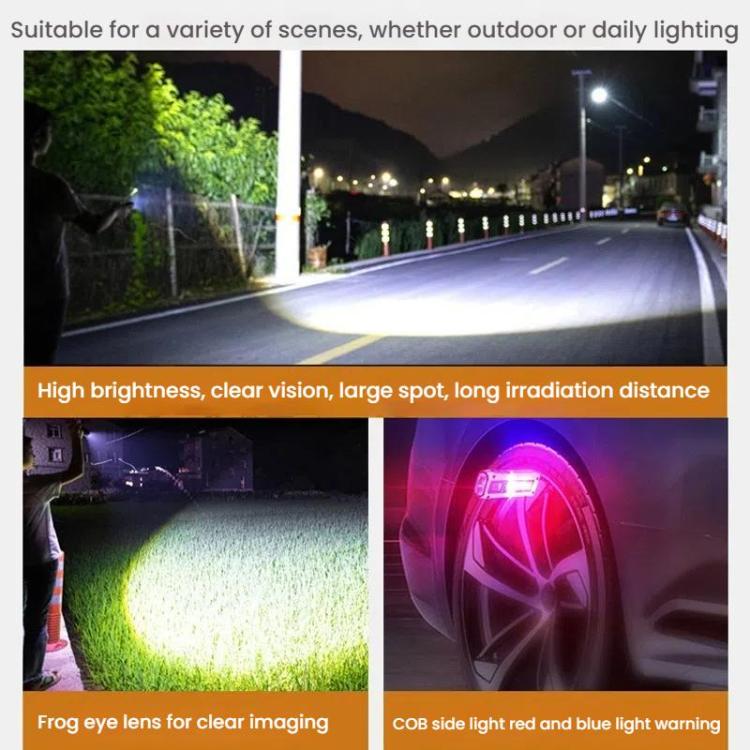 E-SMARTER STD01 COB Work Light With Power Display Outdoor Emergency Repair Light With Magnet LED Mini Flashlight(White)