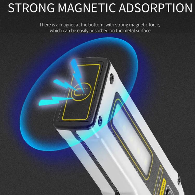 E-SMARTER STD01 COB Work Light With Power Display Outdoor Emergency Repair Light With Magnet LED Mini Flashlight(Black)