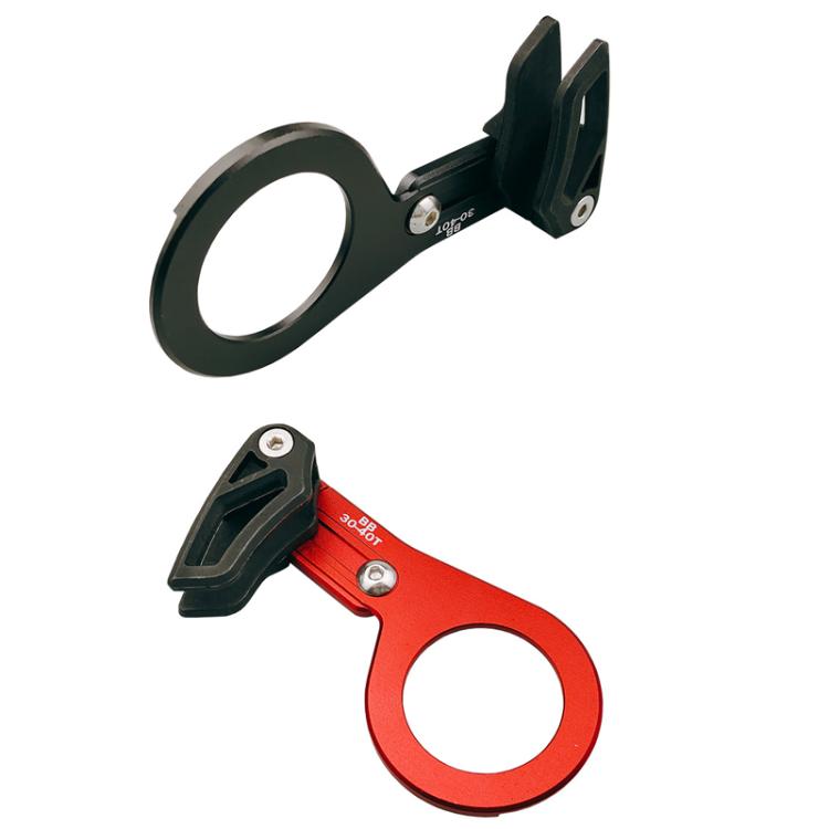 Bicycle Front Derailleur Single-Plate Positive Negative Tooth Chain Guide, Color: ISG05 Model Red