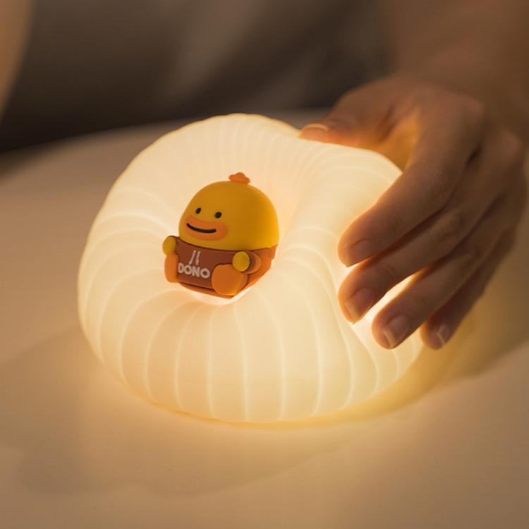ICARER FAMILY  IF-YD01 Cartoon Silicone Night Light Bedroom Bedside Lamp Baby Feeding Lamp(Pink)