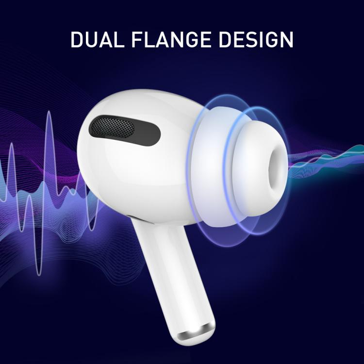 For AirPods Pro / Pro 2 AhaStyle PT99-2 Earphone Silicone Earbuds, Size: S+M+L(Black)