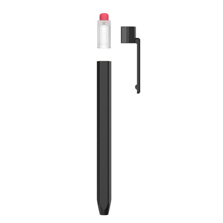 For Apple Pencil USB-C AhaStyle PT180-K Stylus Retro Anti-slip Protection Case(Black)