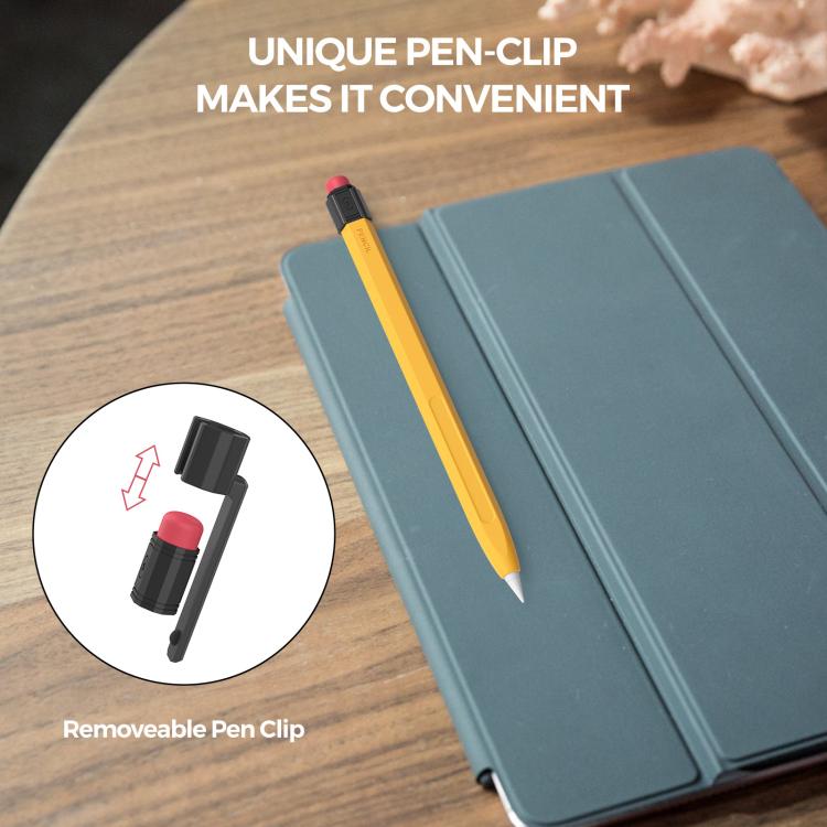 For Apple Pencil USB-C AhaStyle PT180-K Stylus Retro Anti-slip Protection Case(Purple)