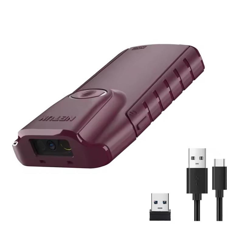 NETUM E900 Cell Phone Back Clip Portable 1/2 Code Wireless Bluetooth Scanner