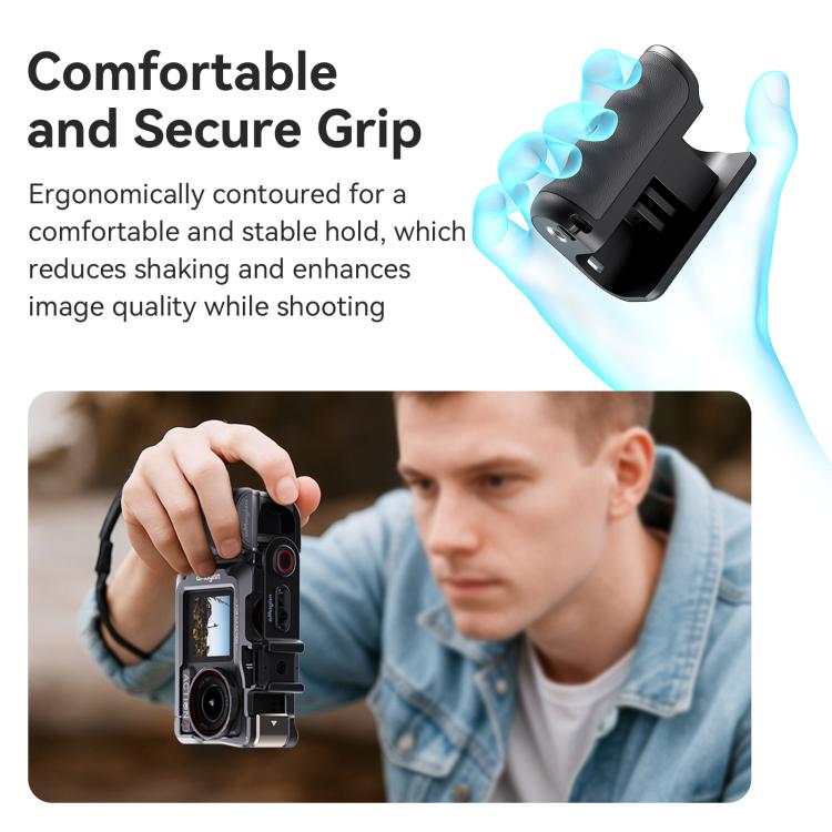 aMagisn Xplorer Grip Kit Street Vlogging Handle For Insta360, DJI Action, and GoPro Hero Series Action Cameras, For Insta360, DJI Action, and GoPro