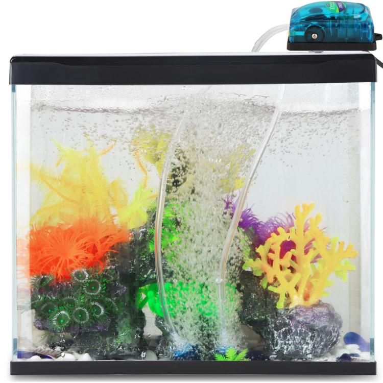 SOBO SB-348A 5W Double-hole 220-240V Transparent Ultra-Quiet Aquarium Air Pump